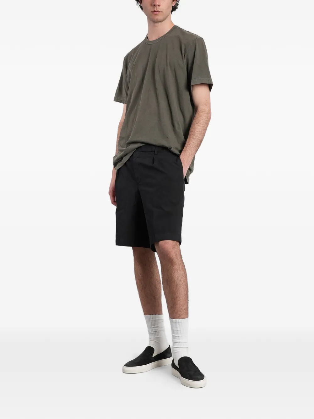 Briglia 1949 Shorts met geplooid detail en klepzak Zwart