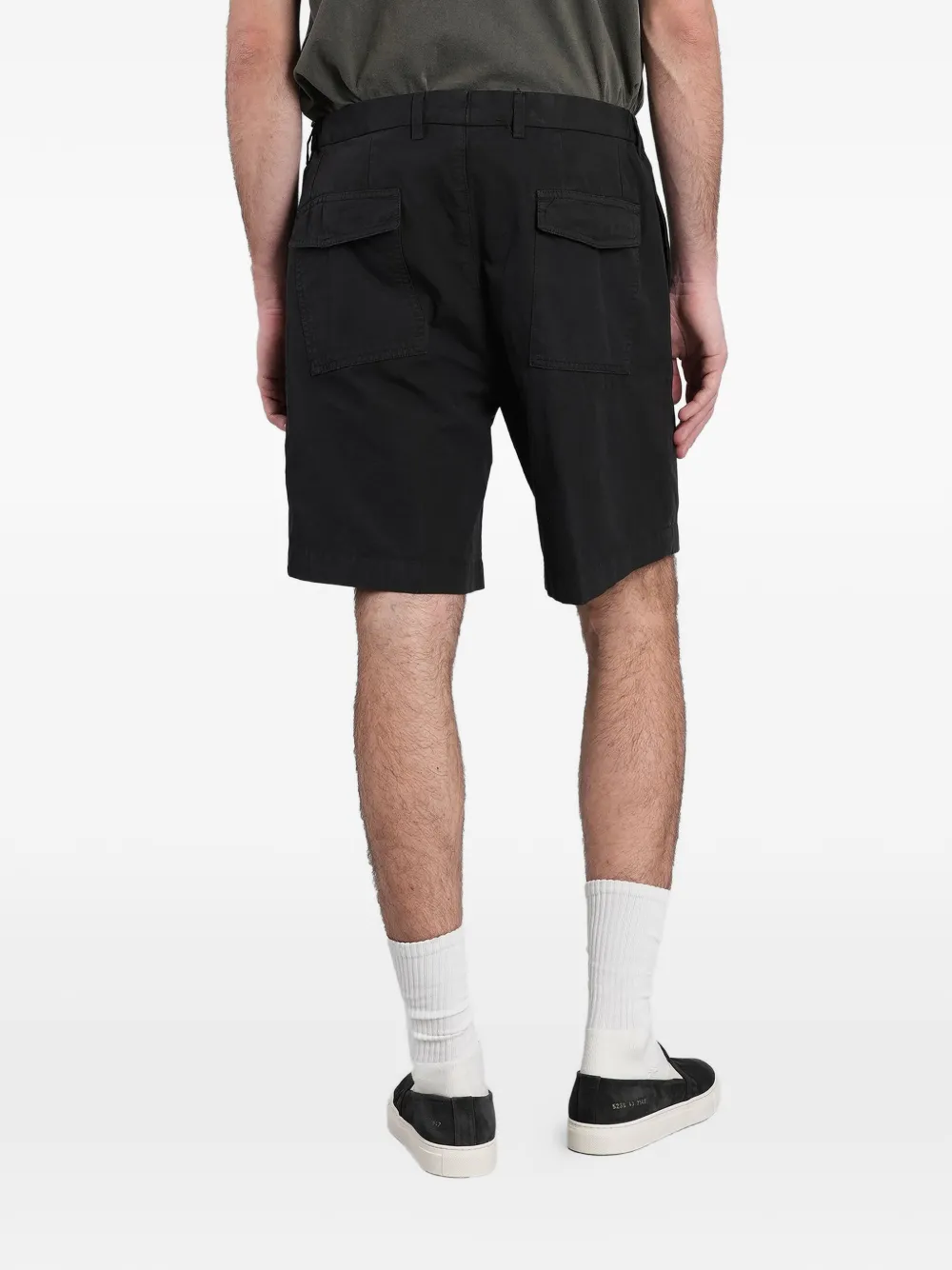 Briglia 1949 Shorts met geplooid detail en klepzak Zwart