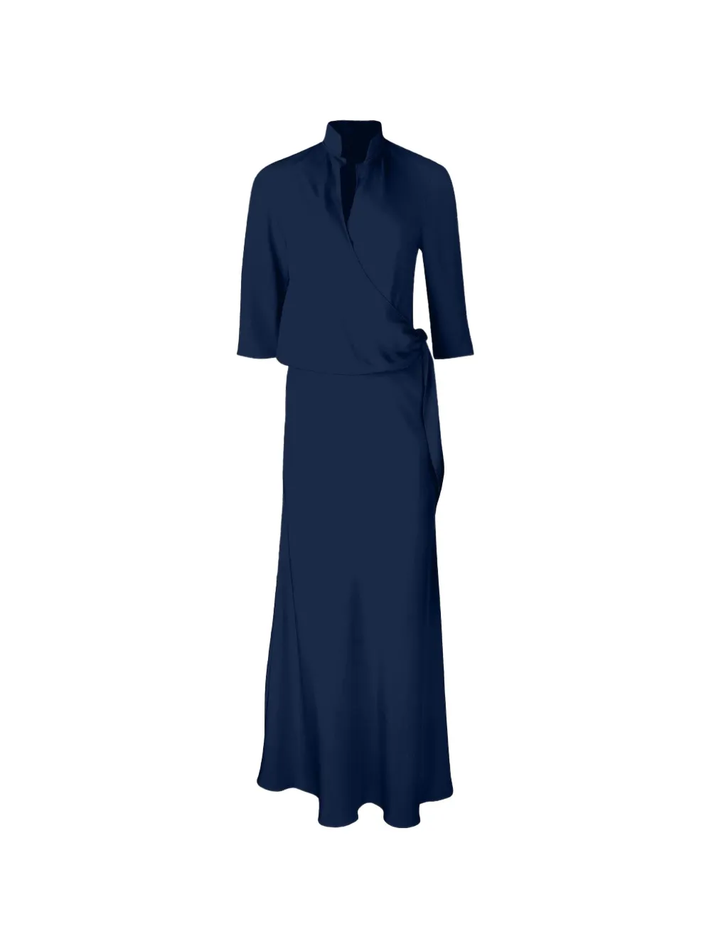 Peter Cohen wrap maxi dress - Blu