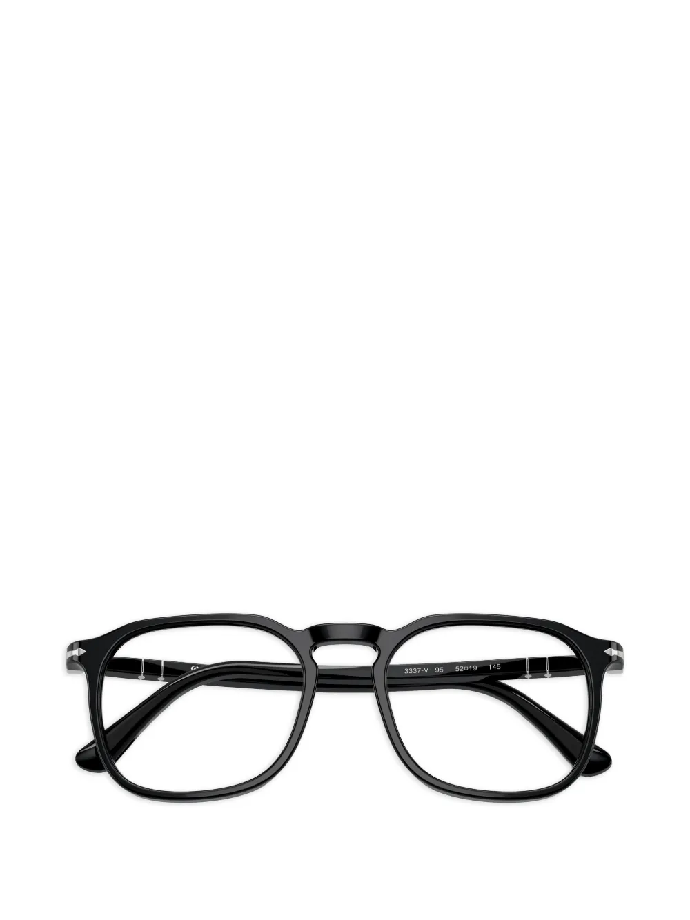Persol Bril met vierkant montuur Zwart