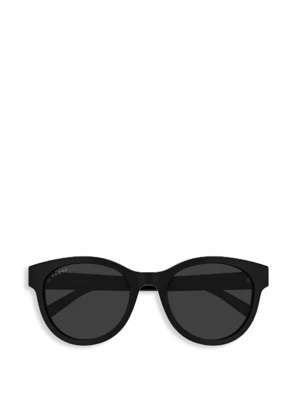 Gucci Eyewear GG ラウンドフレーム サングラス | ブラック | FARFETCH JP