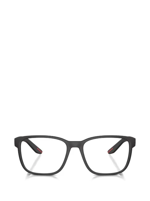 Prada Linea Rossa rectangle-frame stripe-detail glasses