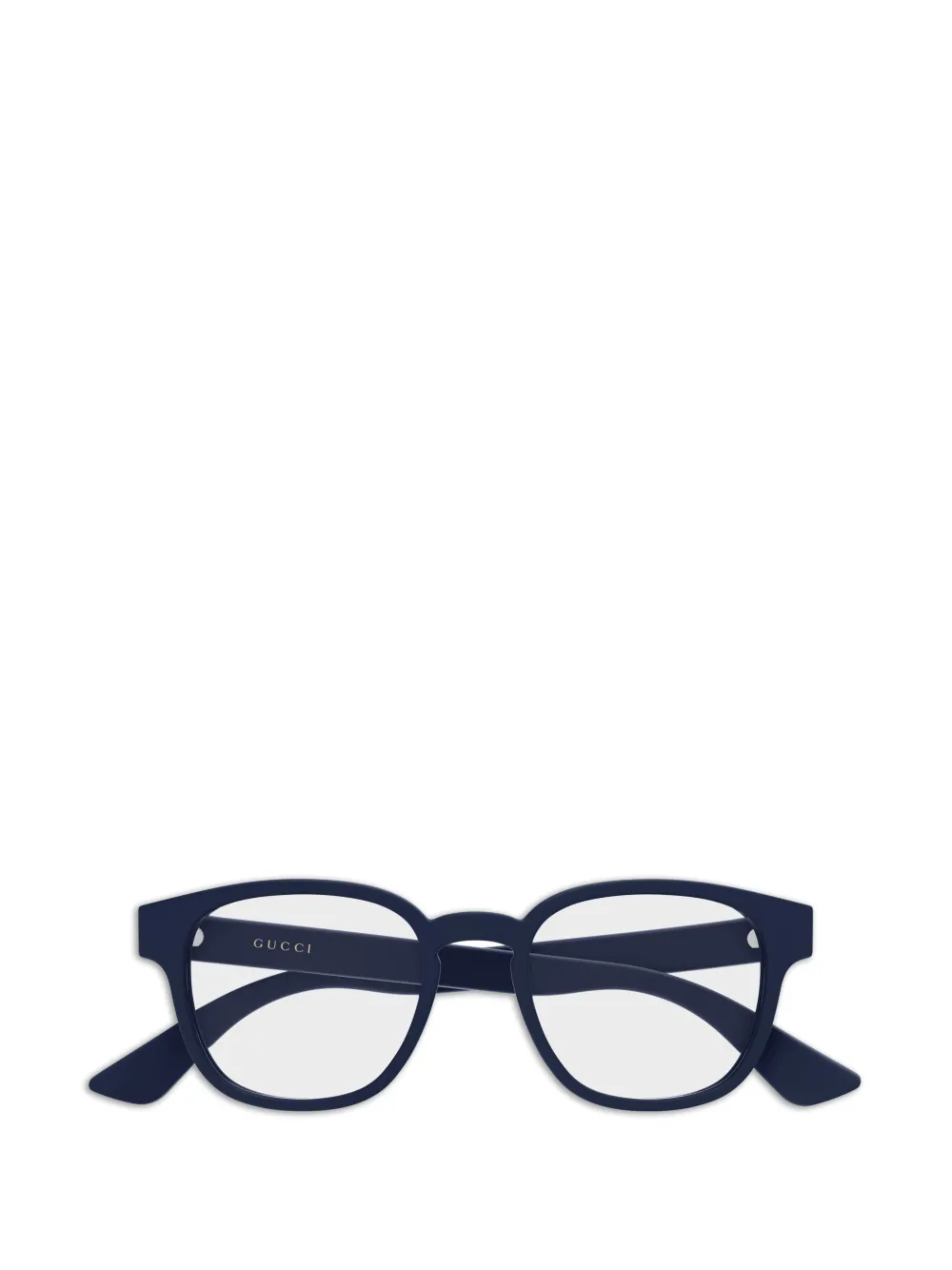Gucci Eyewear logo-detail glasses - Blu
