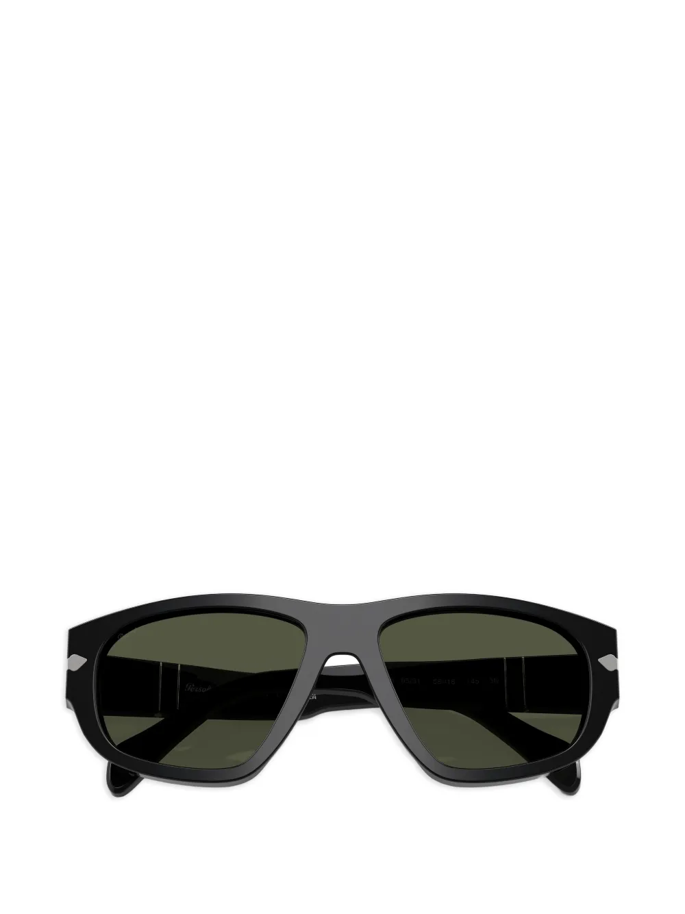 Persol Zonnebril met geometrisch montuur Zwart