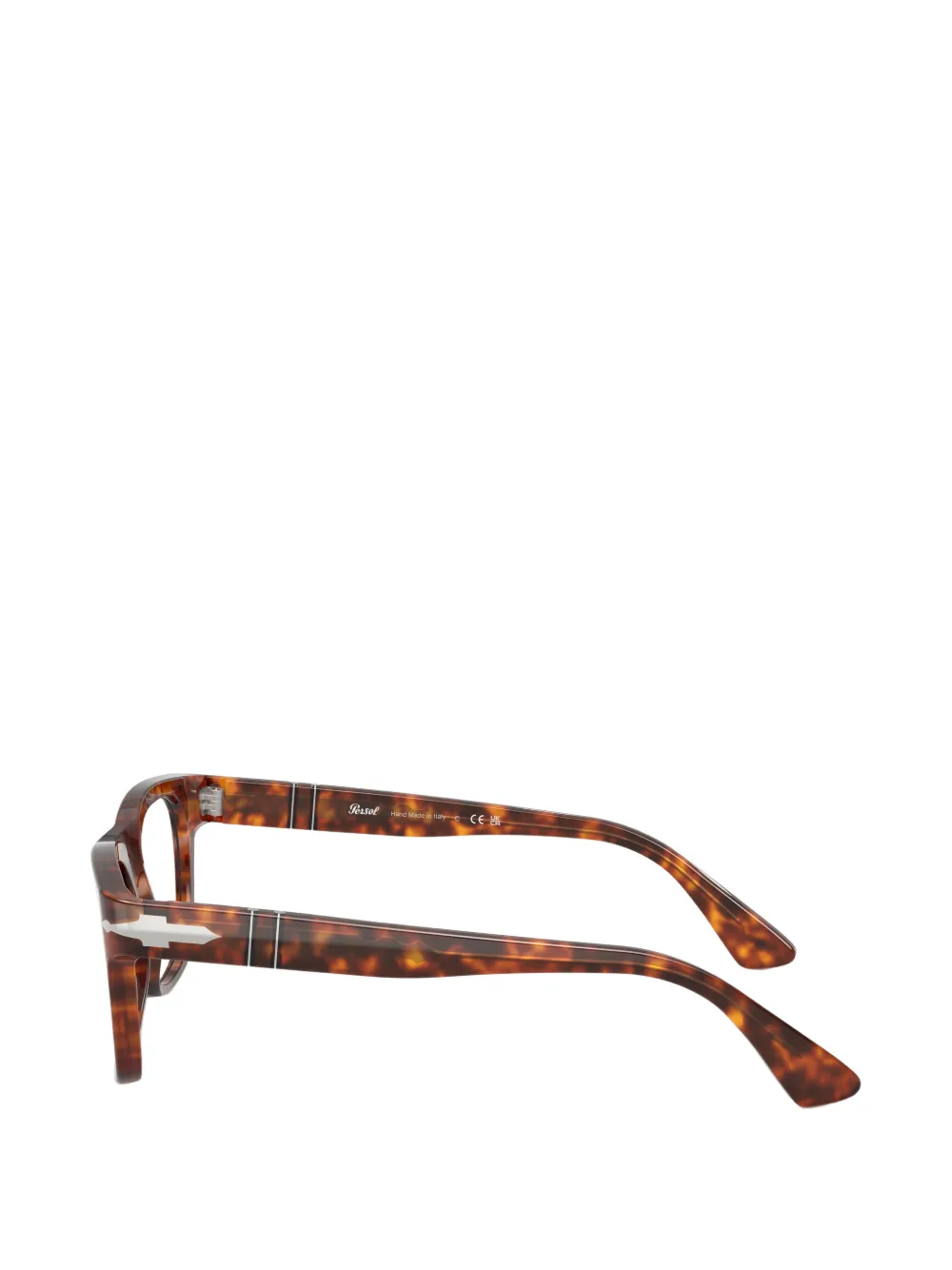 Persol Cecil bril met zilverkleurig detail Bruin