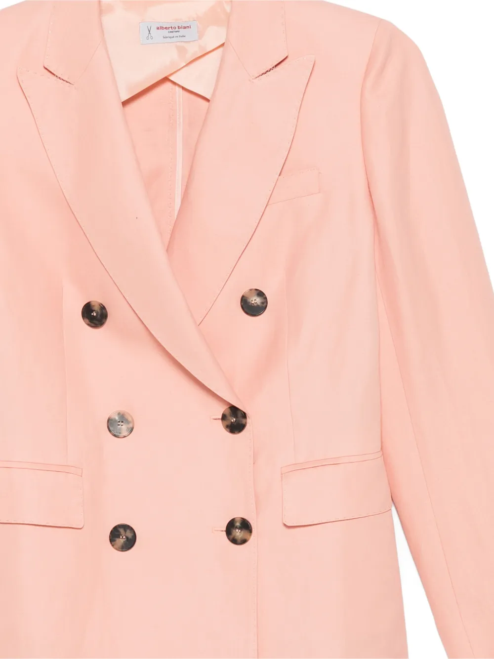  Alberto Biani Double-breasted Buttoned Blazer - Pink 