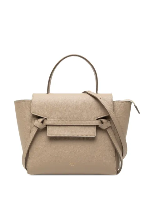 Celine Pre-Owned 2022 Nano Grained Calfskin Belt Bag satchel