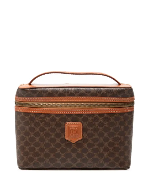 Celine Pre-Owned 1996 Macadam Coated Canvas vanity bag