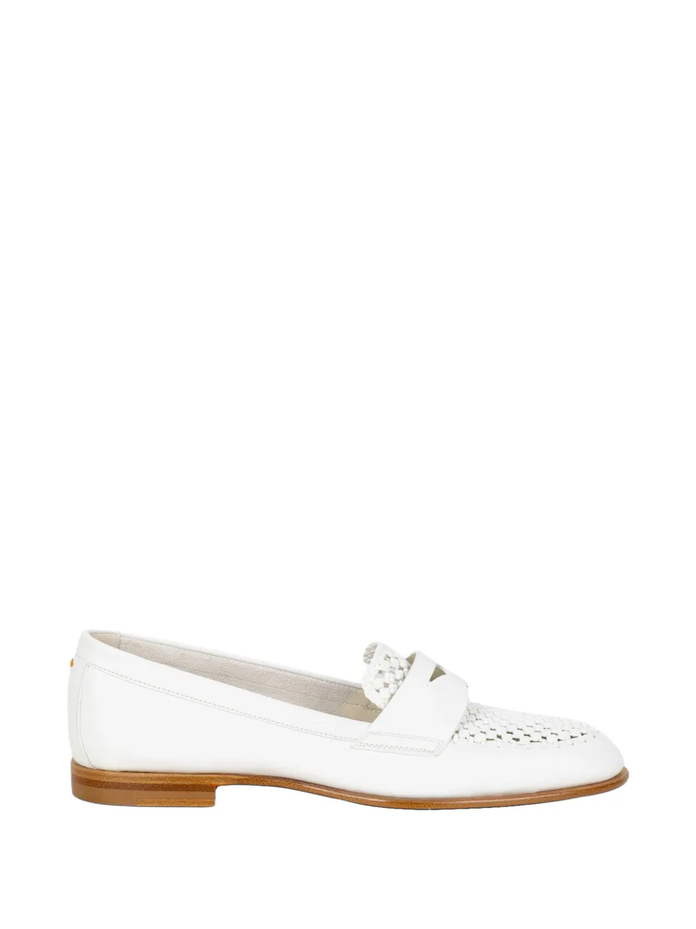 Santoni white loafers - Bianco