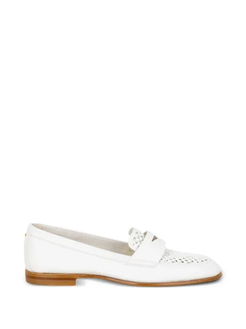 Santoni mocasines blancos