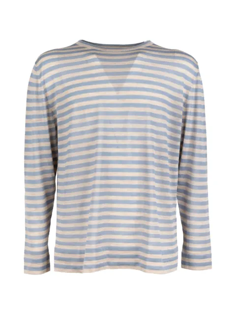 Malo striped knitted sweatshirt