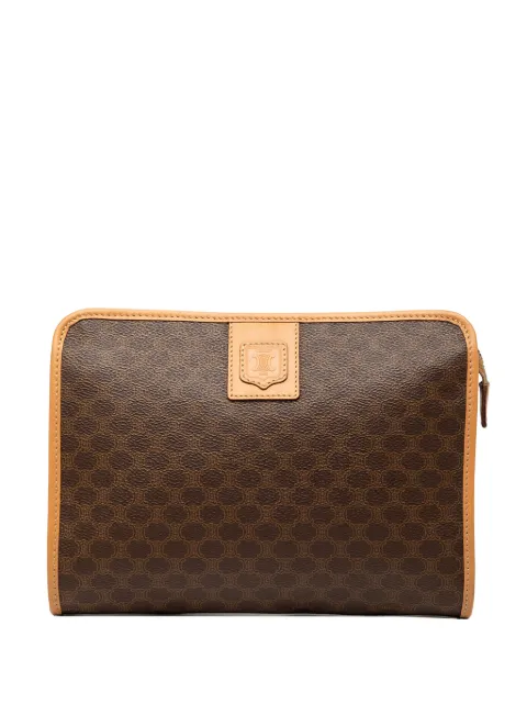 Celine Pre-Owned 2011 Macadam Coated Canvas clutch bag