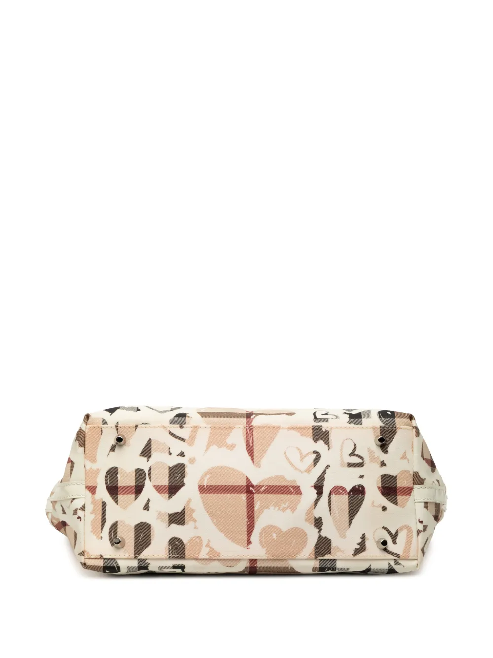 2000-2017 House Check Coated Canvas Hearts Gracie Tote Bag