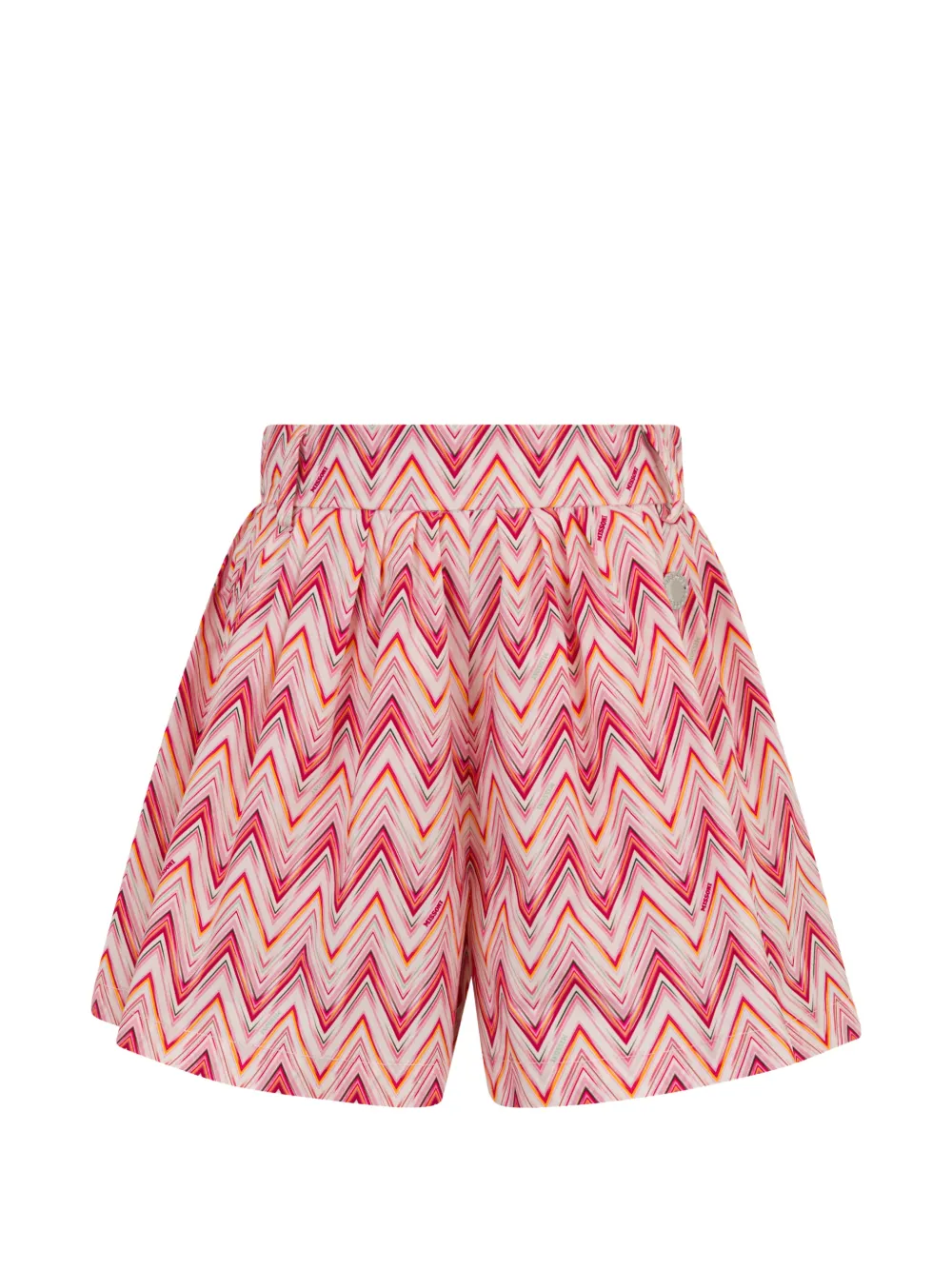 Missoni Kids Shorts con motivo a zigzag - Toni neutri