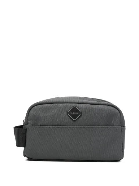 Hackett HS Diamond logo-appliqué wash bag