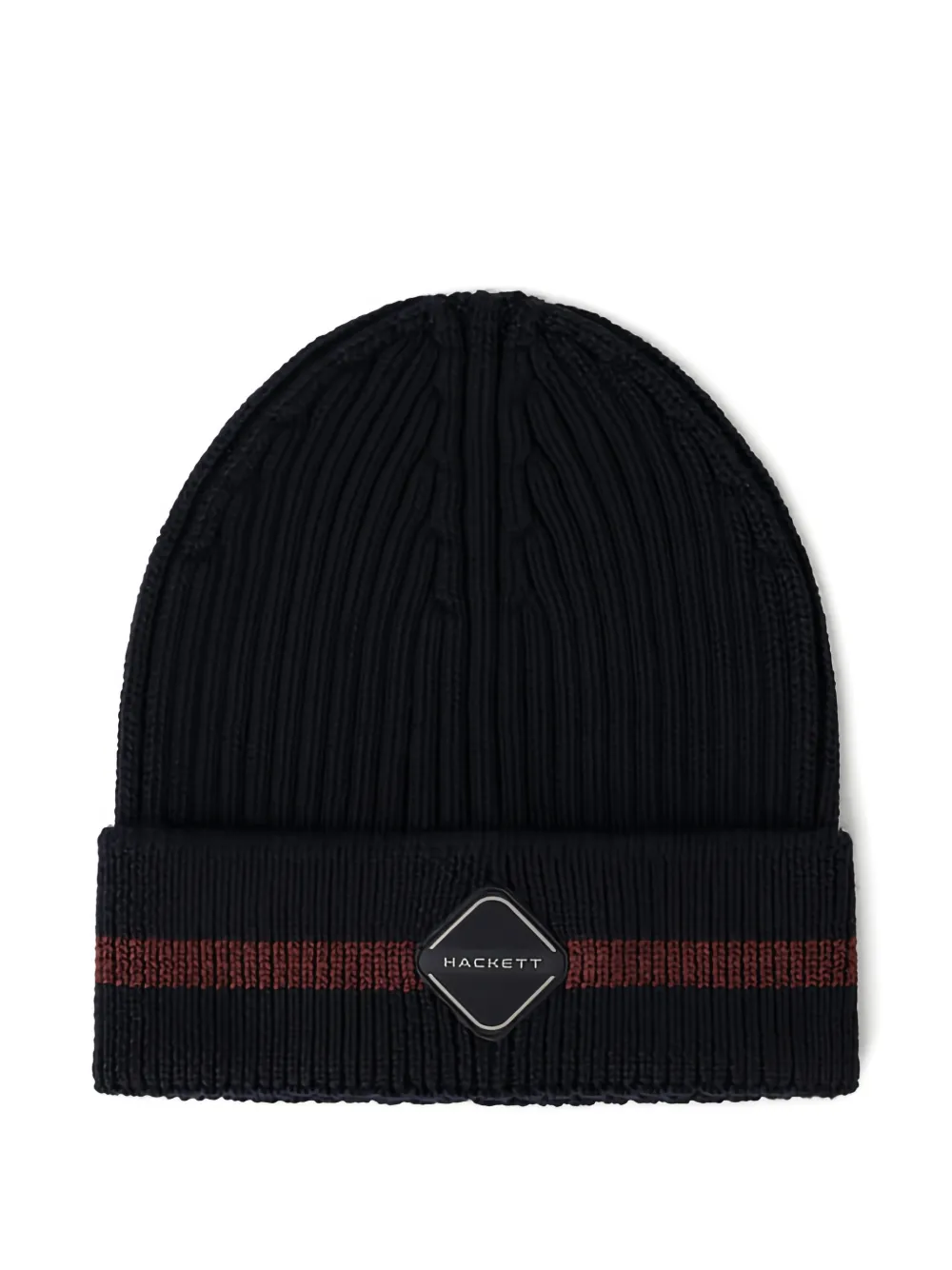 Hackett ribbed stripe beanie - Blu