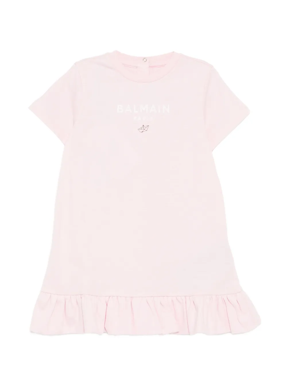 Balmain Kids ruffled dress - Rosa