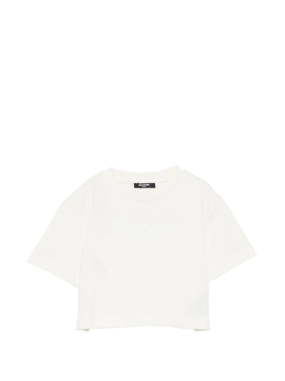 Balmain Kids logo-print T-shirt - Toni neutri