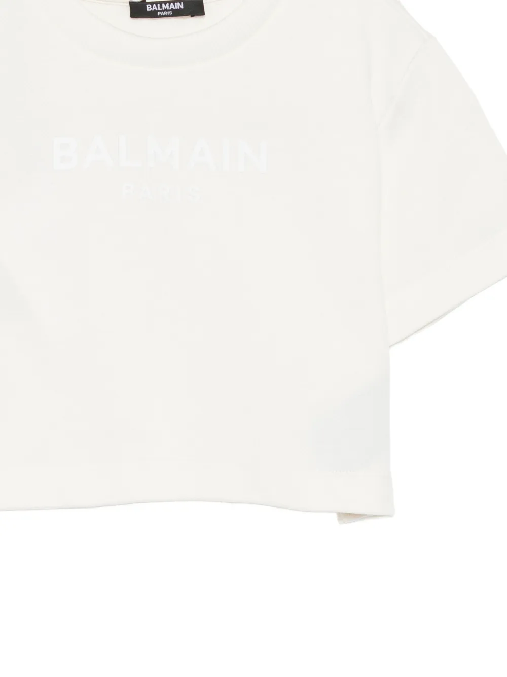 Balmain Kids T-shirt met logoprint Beige