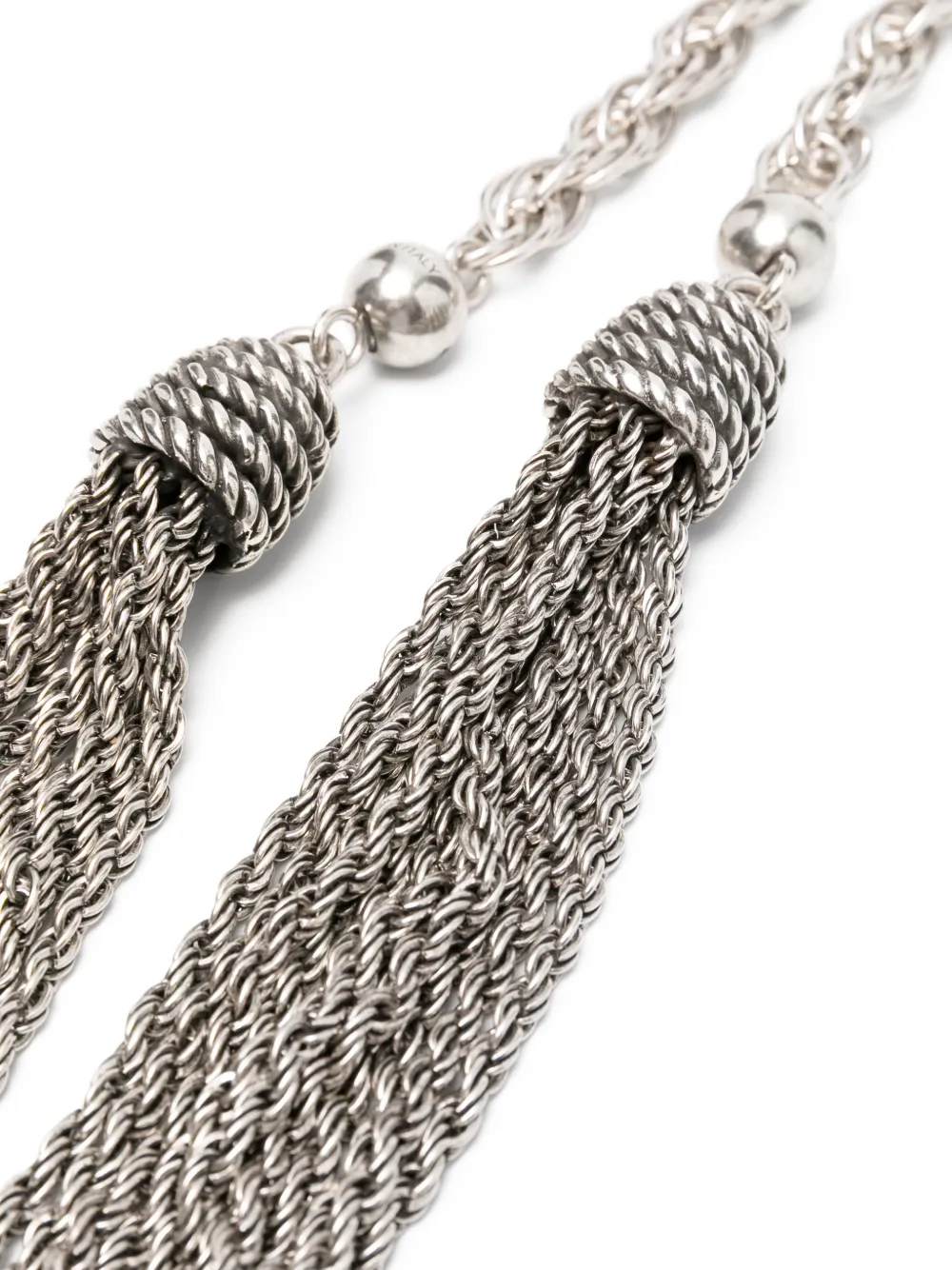  Etro Tassel Chain Belt - Silver 