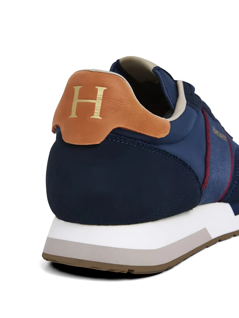 Hackett Sneakers met suède vlakken Blauw