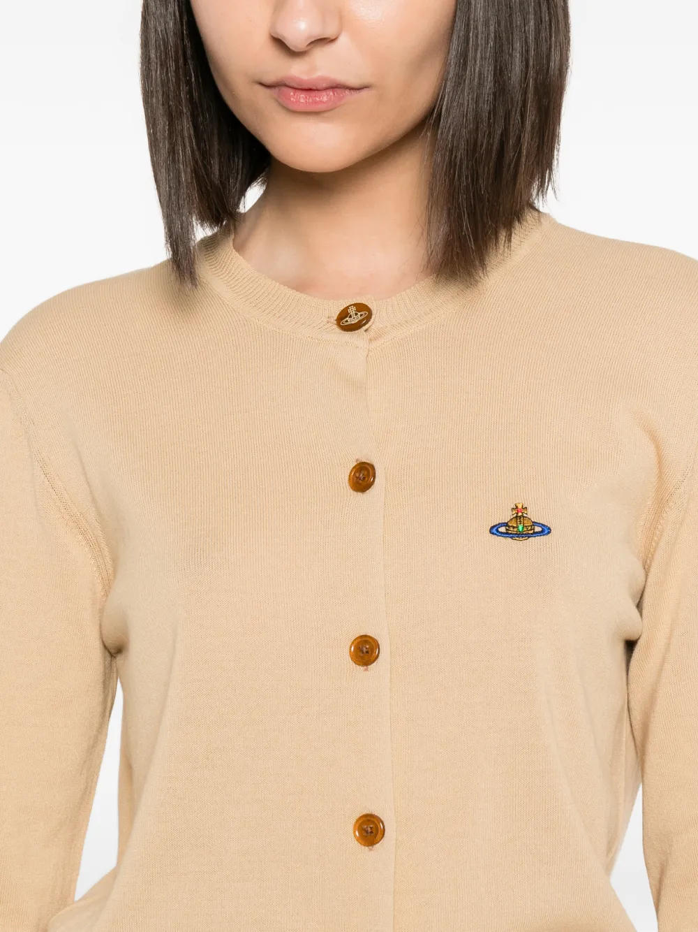 Vivienne Westwood Vest met geborduurd logo Beige