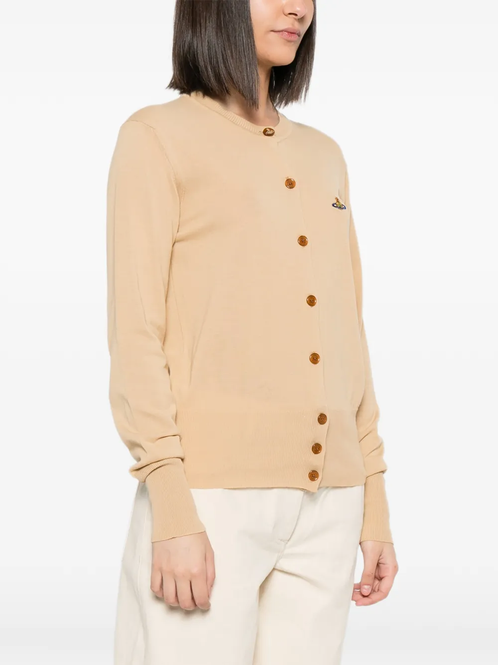 Vivienne Westwood Vest met geborduurd logo Beige