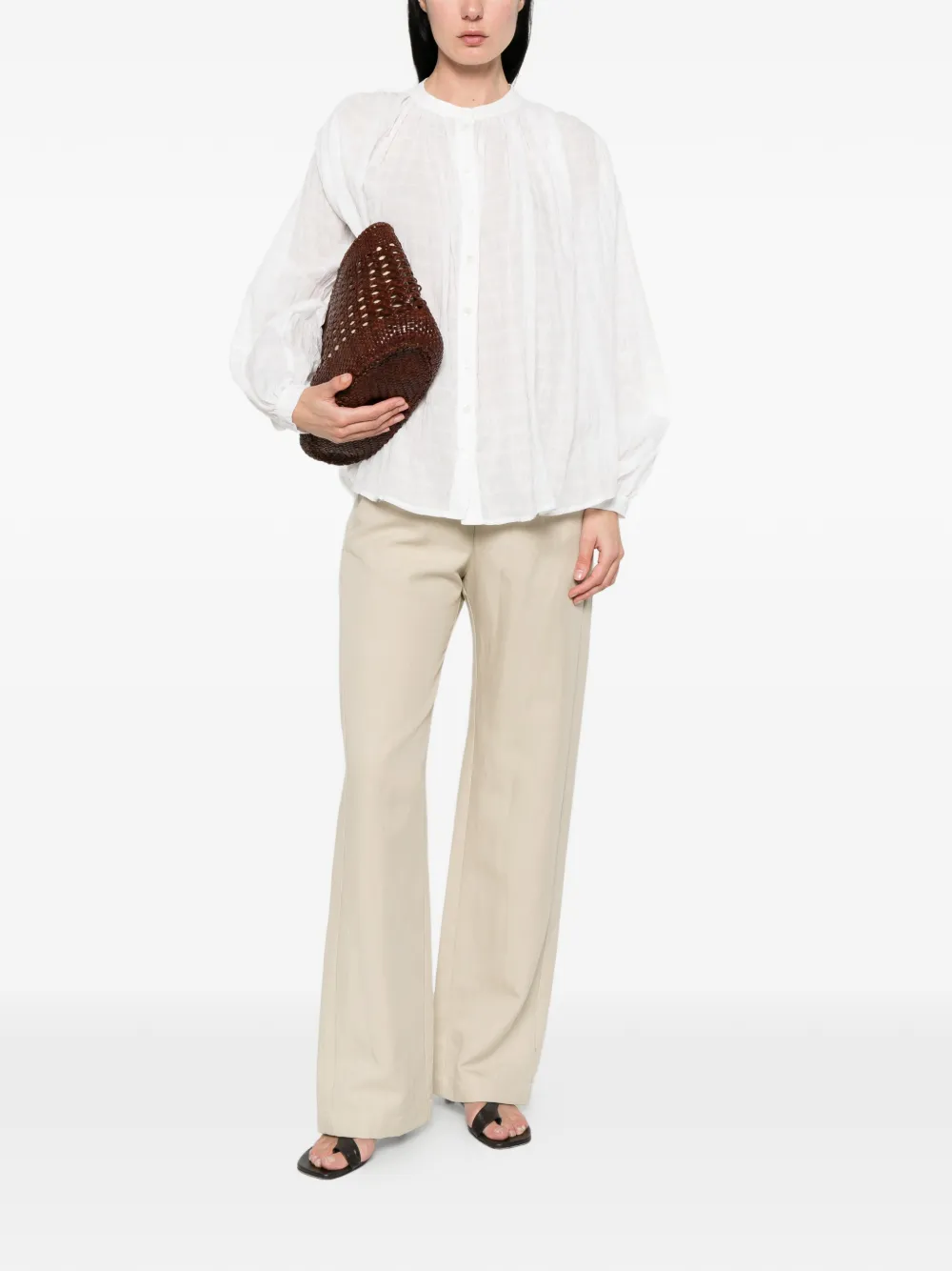  Jcsophie Lane Gathered Blouse - White 