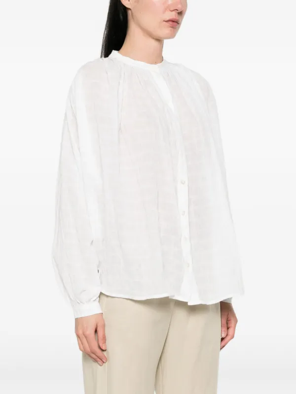JcSophie Lane Gathered Blouse | White | FARFETCH JO