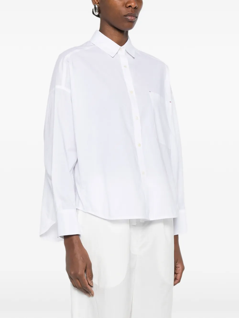  Jcsophie Latina Pocket Collared Shirt - White 