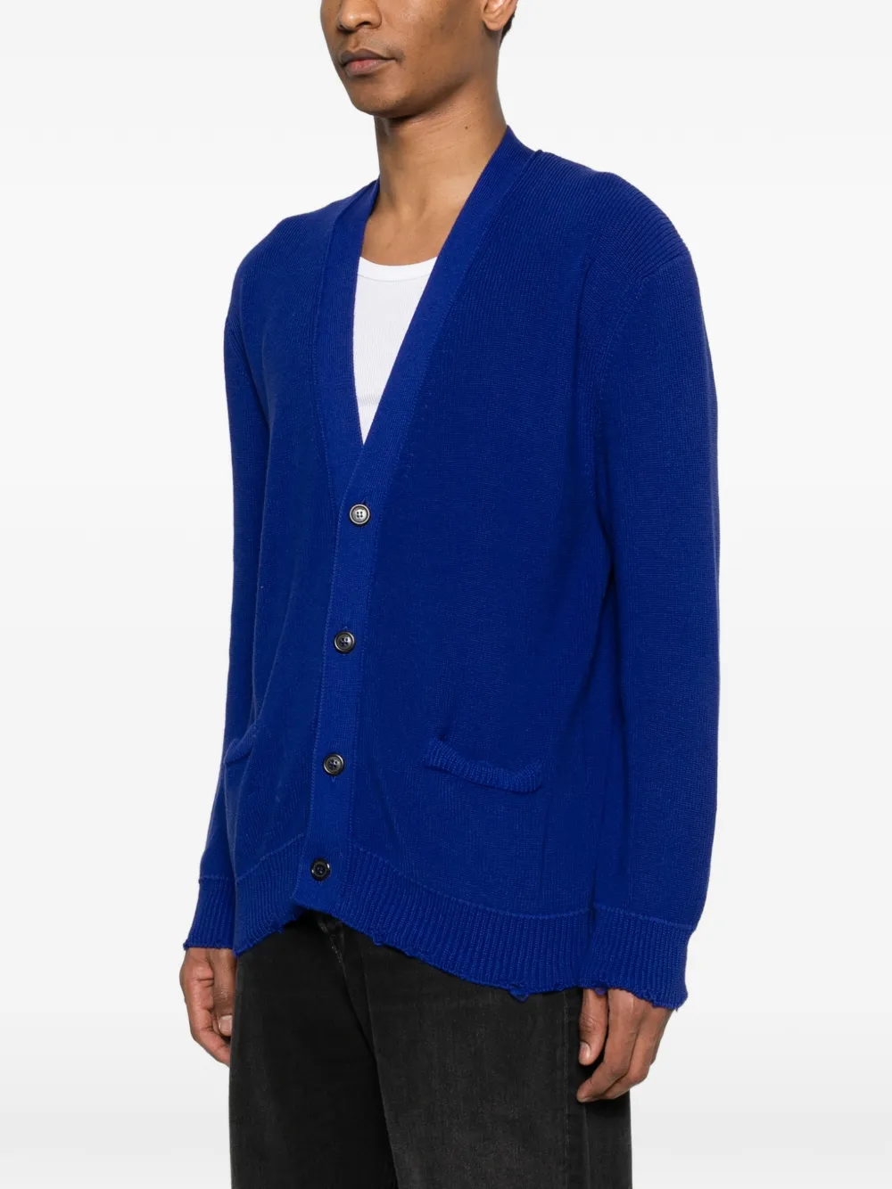Notched-Pocket Cardigan