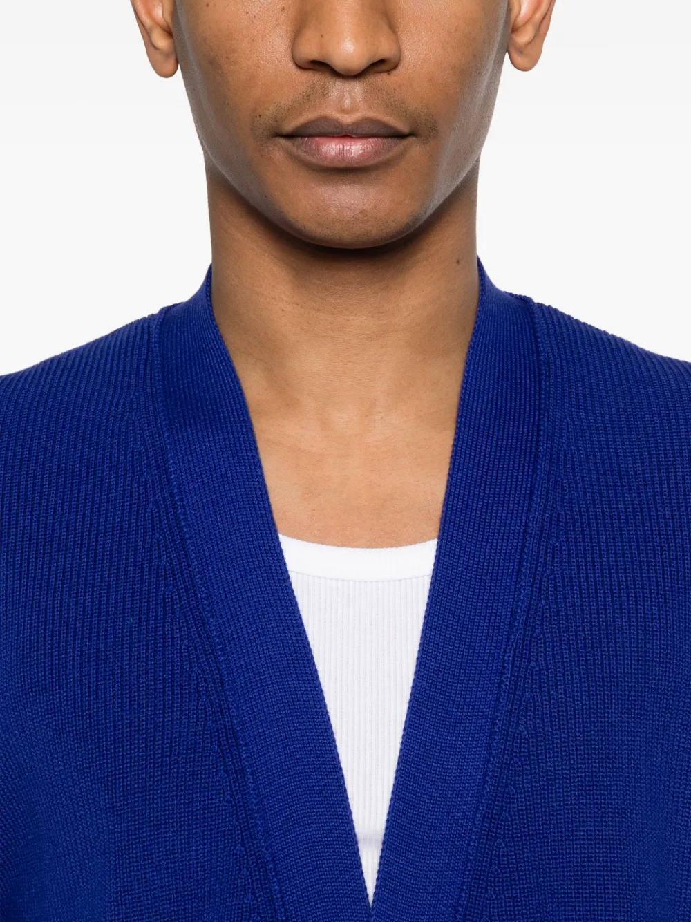 Notched-Pocket Cardigan