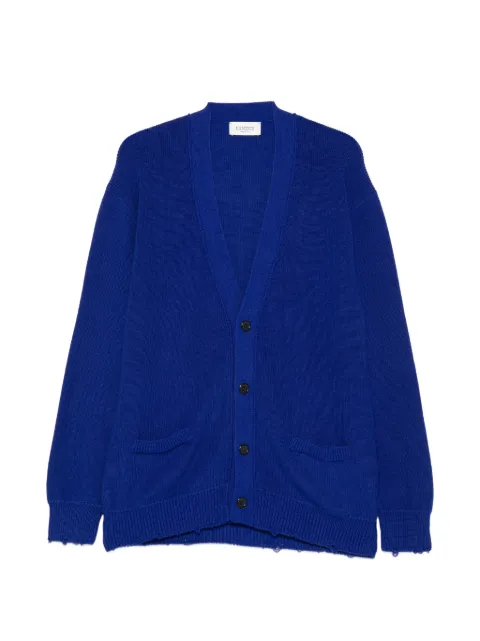 Laneus notched-pocket cardigan