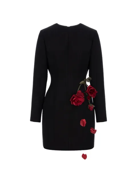 Cristina Savulescu Minikleid mit Rosenapplikation