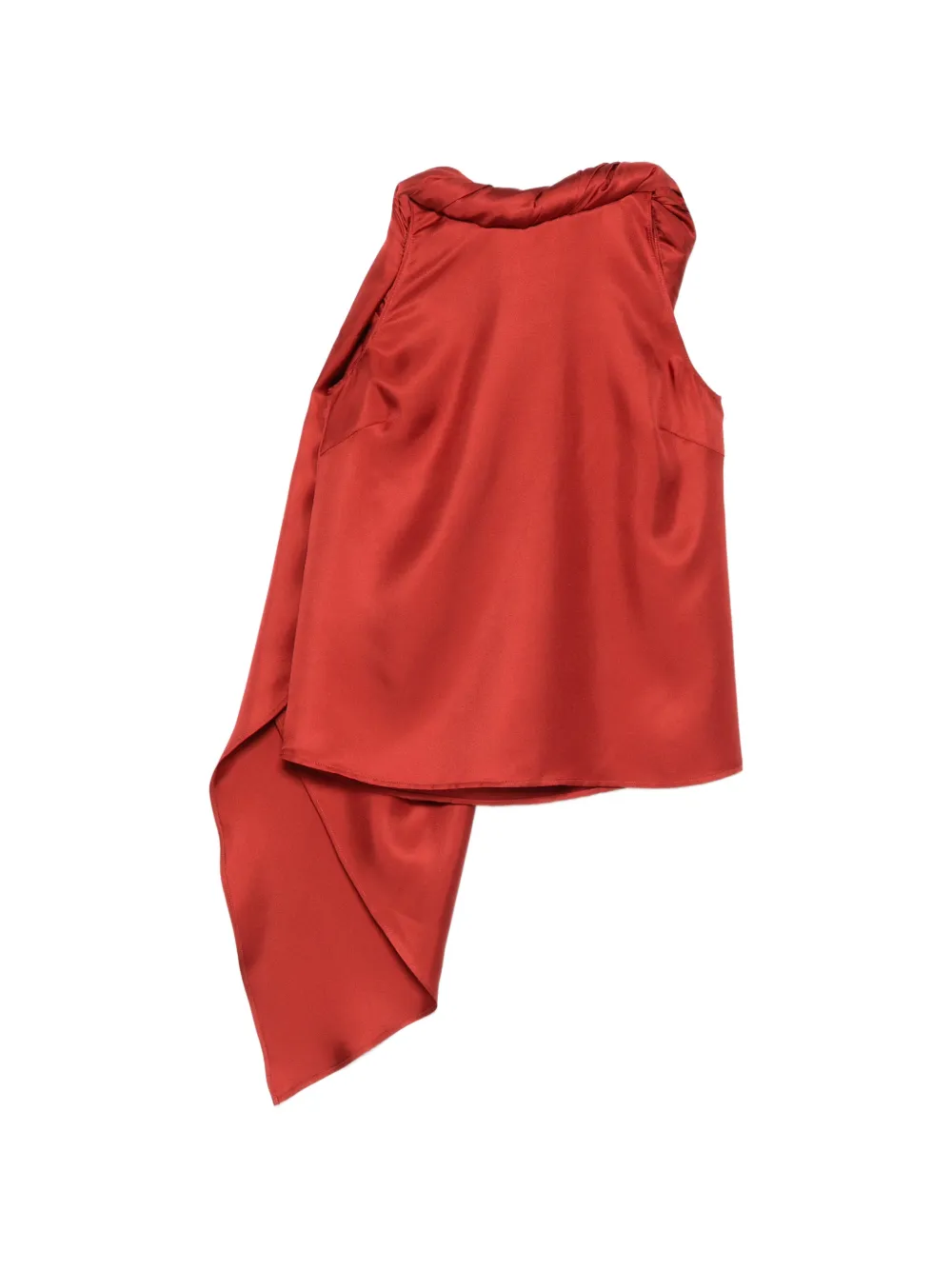 LouLou de Saison Wilma draped top - Rosso