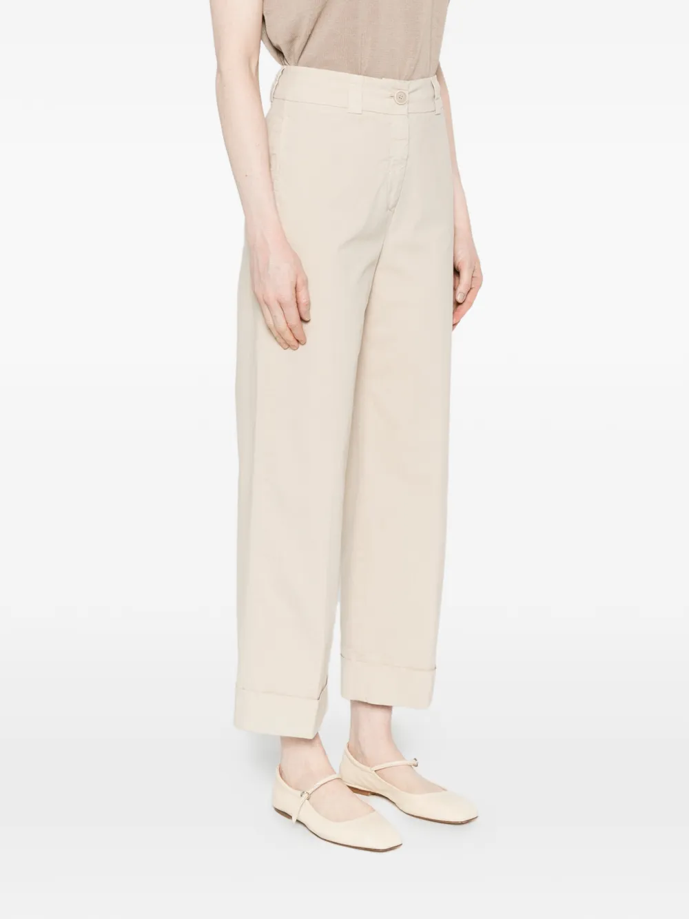  Peserico Cuffed Trousers - Neutrals 