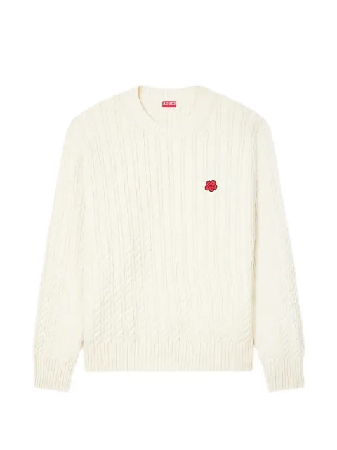 Kenzo Boke Flower cable-knit sweater