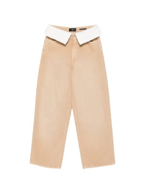 7 For All Mankind double layer wide-leg jeans