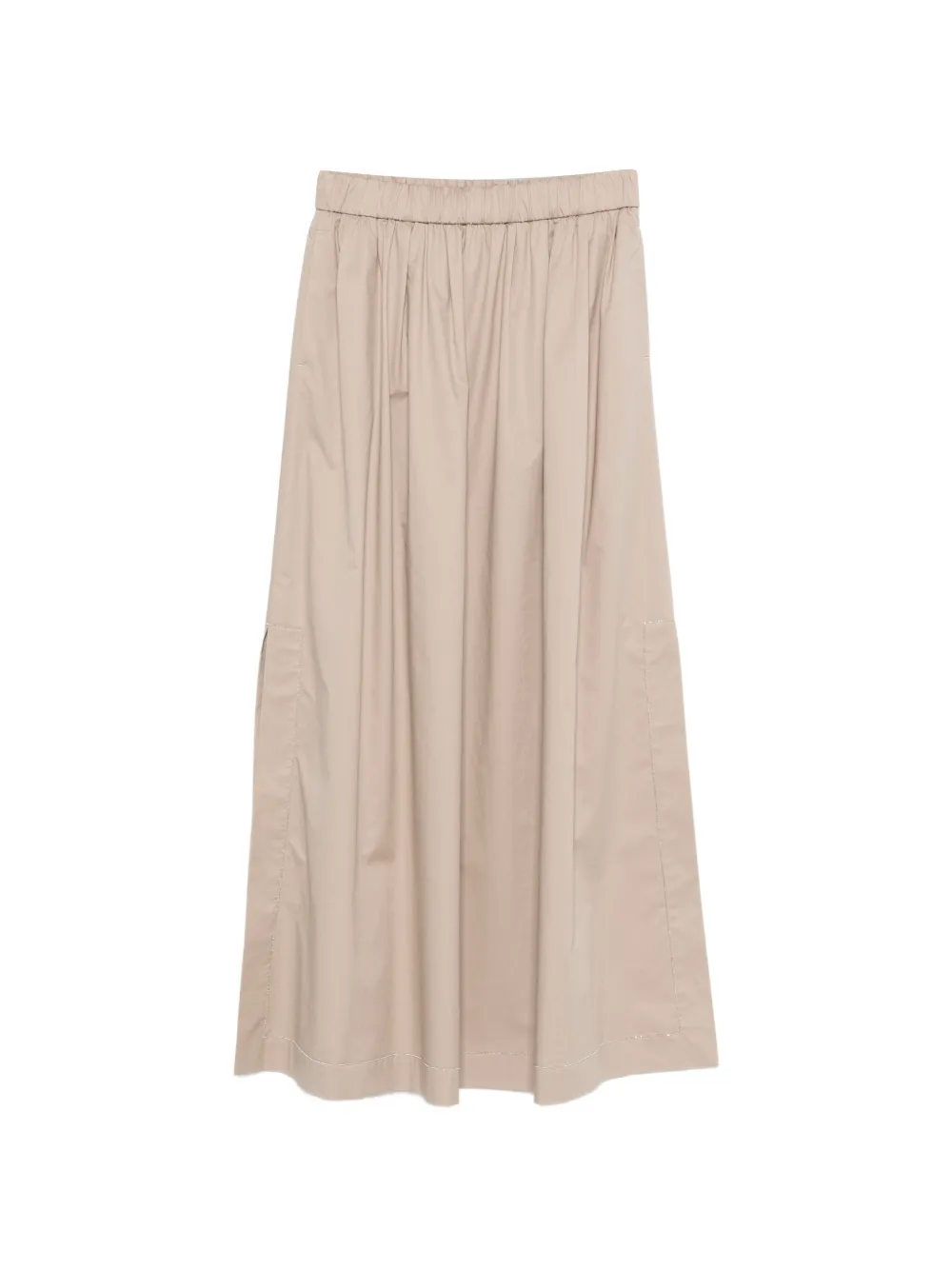 Peserico elasticated-waistband maxi skirt - Toni neutri
