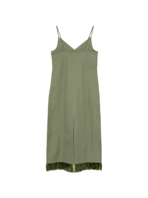 green emerald velvet dress Baum Und Pferdgarten Jocelyn Dress in Checked Sulphur – Order Of Style main image 0