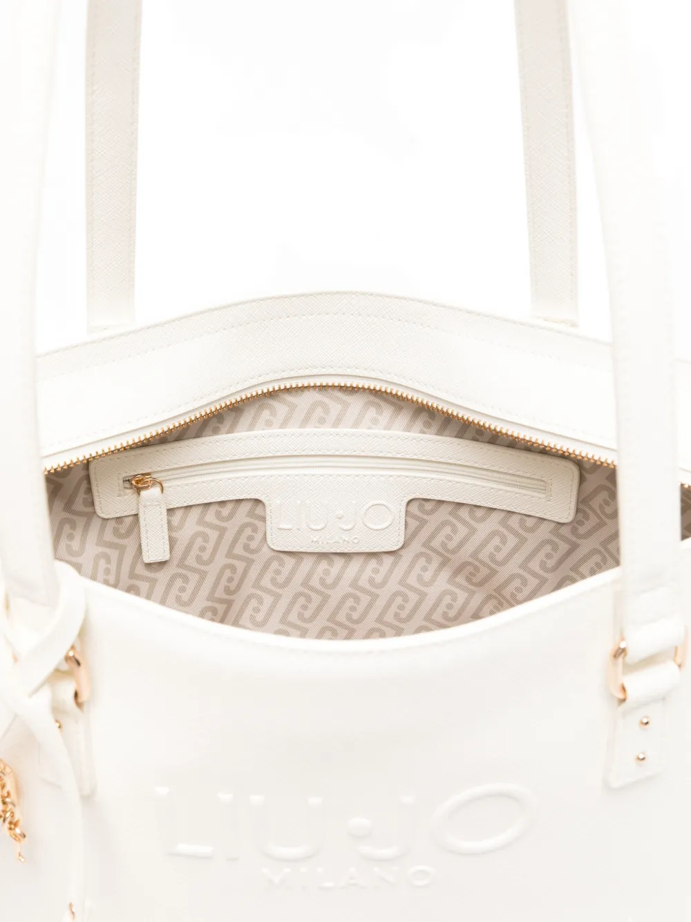 LIU JO Shopper met logo-reliëf Wit