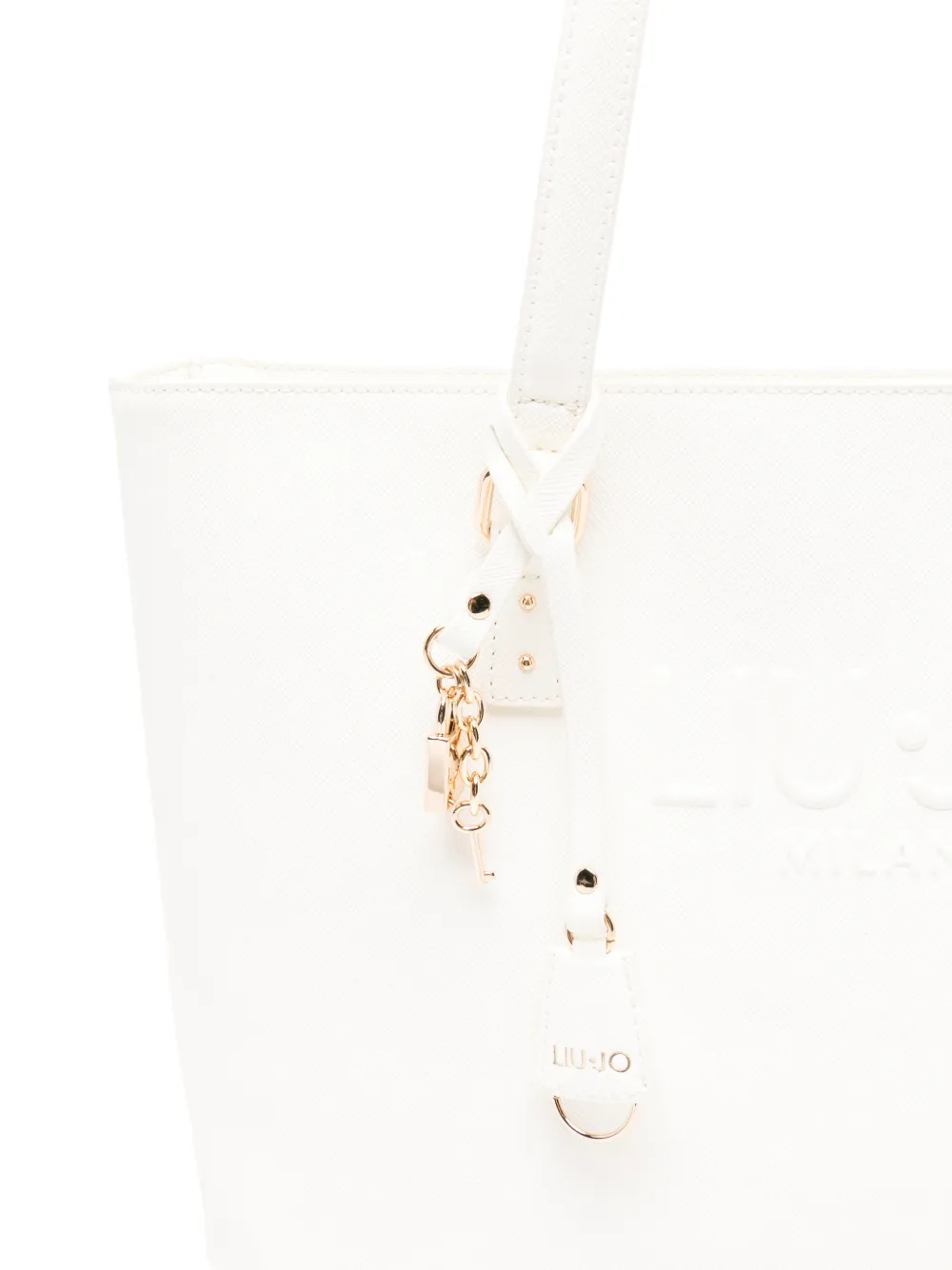 LIU JO Shopper met logo-reliëf Wit