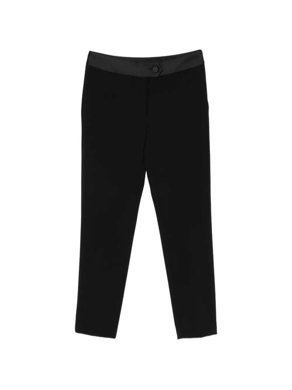 IMPERIAL contrast-waistband trousers - Nero