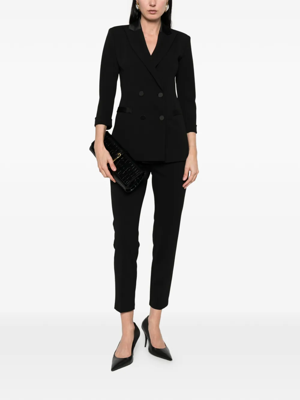 Imperial Contrast-waistband Trousers - Black 