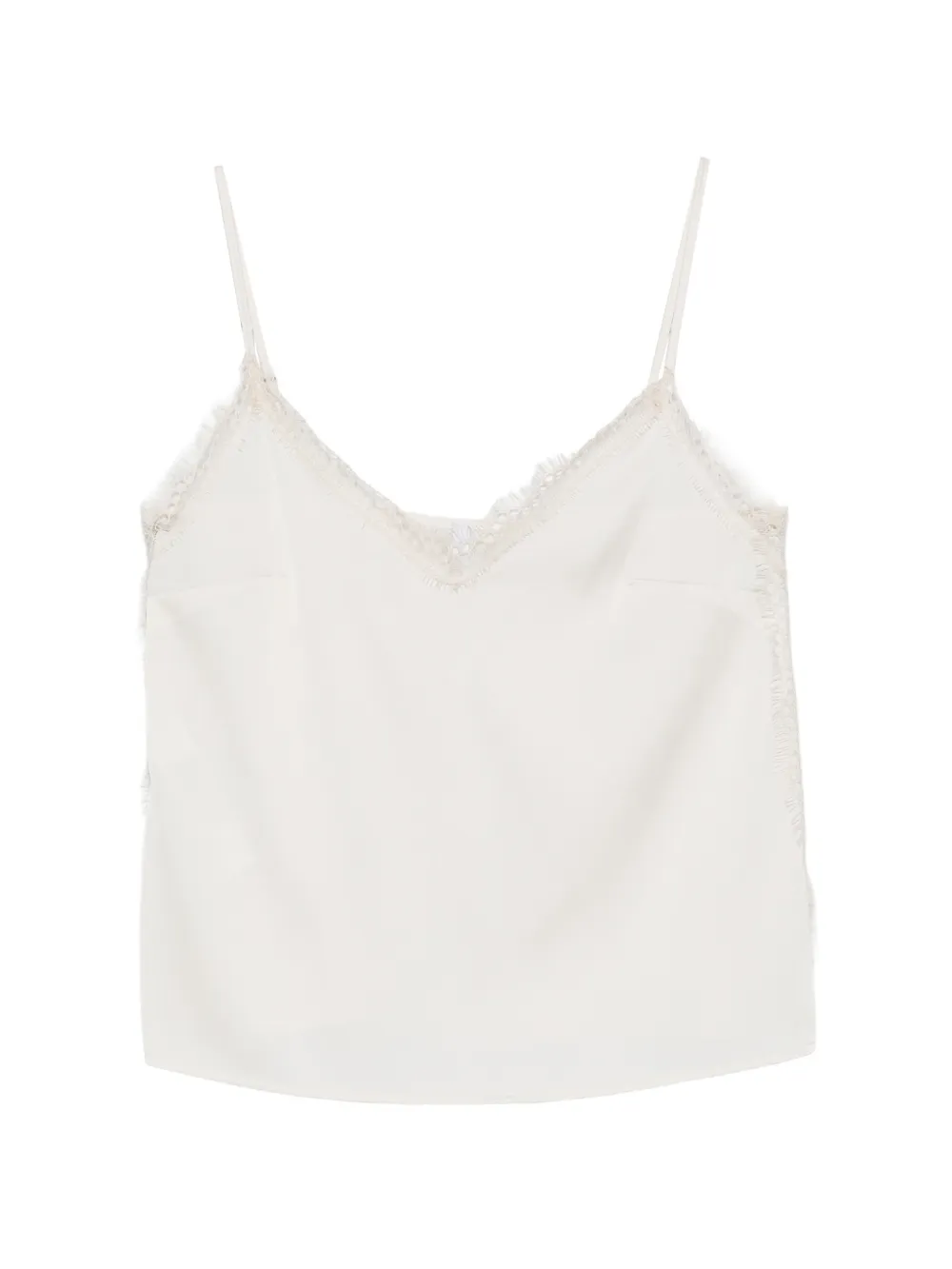 IMPERIAL lace V-neck top - Toni neutri