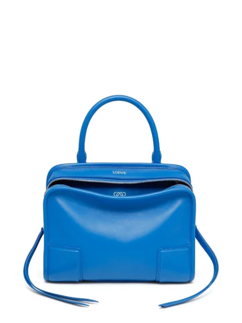 top handle azure tote bag