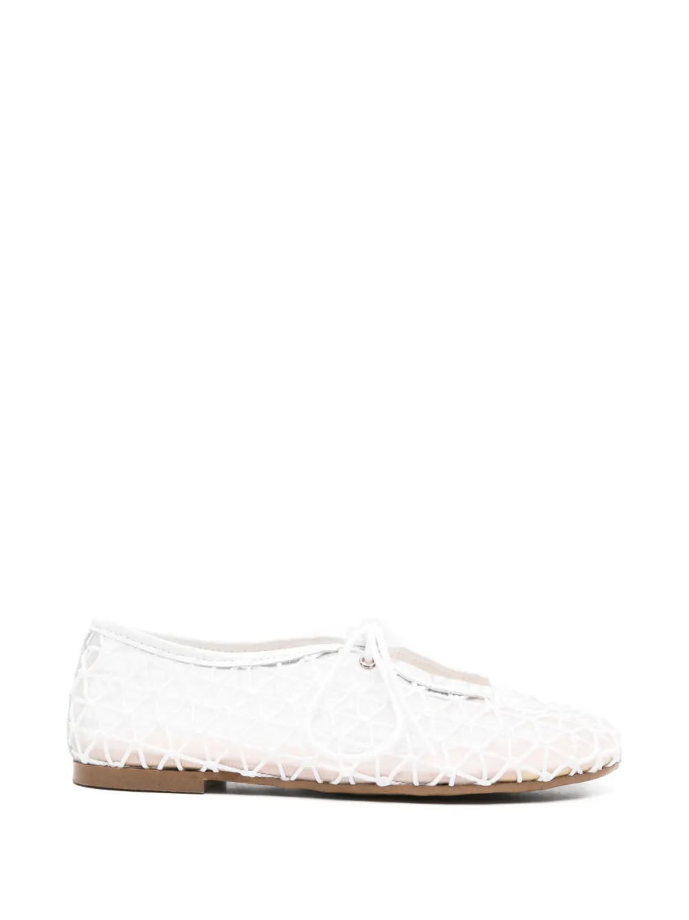 Eli1957 geometric-pattern ballet flats - Bianco