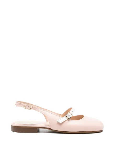 Eli1957   ballerinaer i ruskind med spænderem