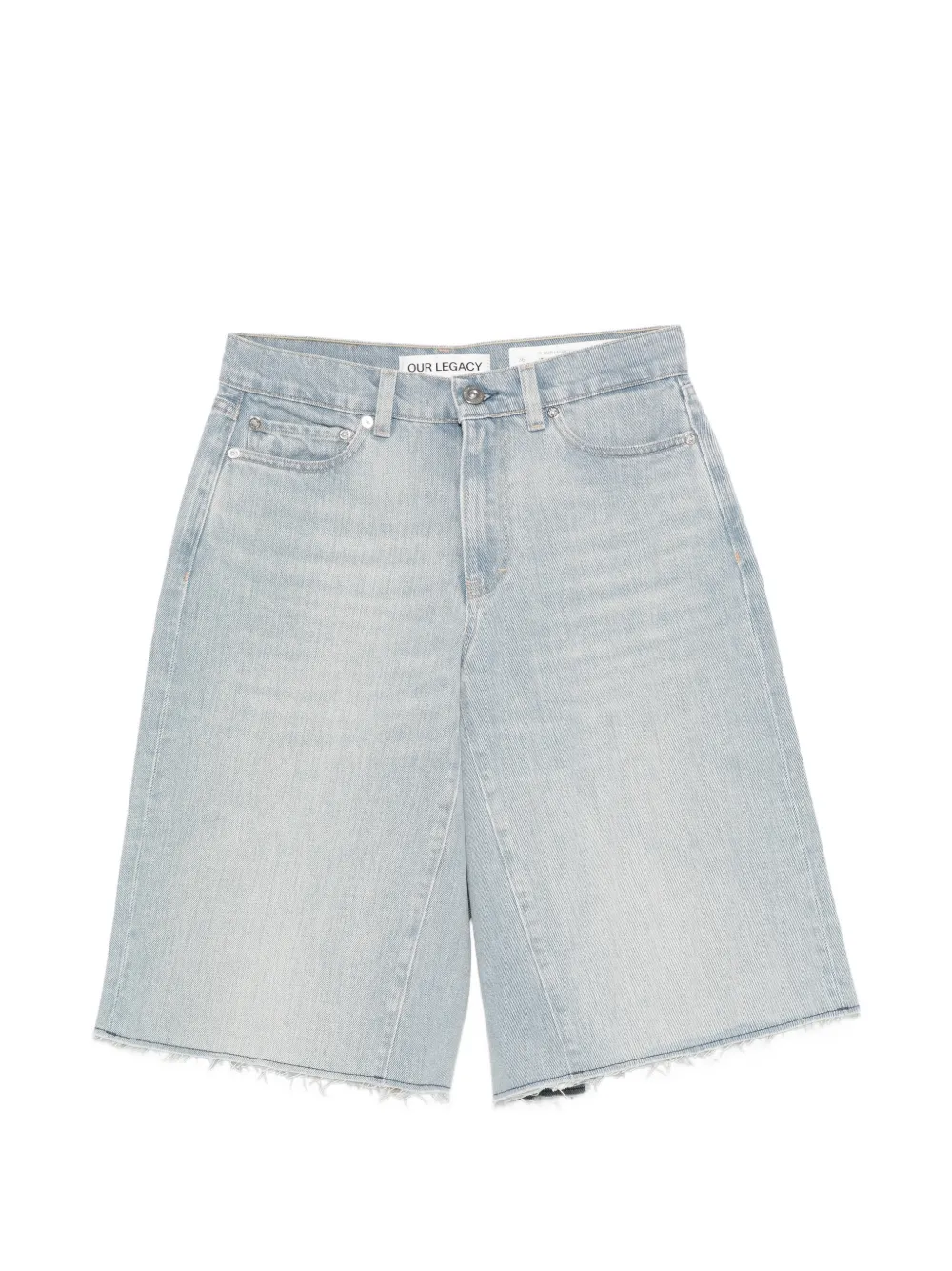 OUR LEGACY frayed-hem shorts - Blu