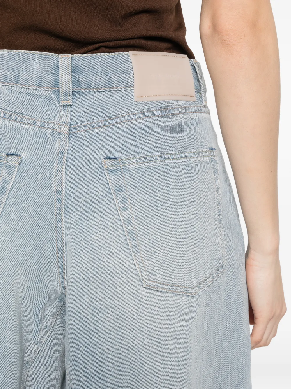 OUR LEGACY Shorts met franje Blauw